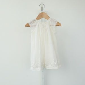 Bonpoint Embroidered Mesh Baby Dress